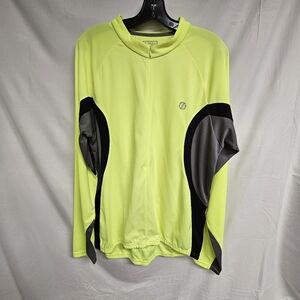 Bontrager Sport  Long Sleeve Jersey Men’s Yellow Cycling High Visability 2XL